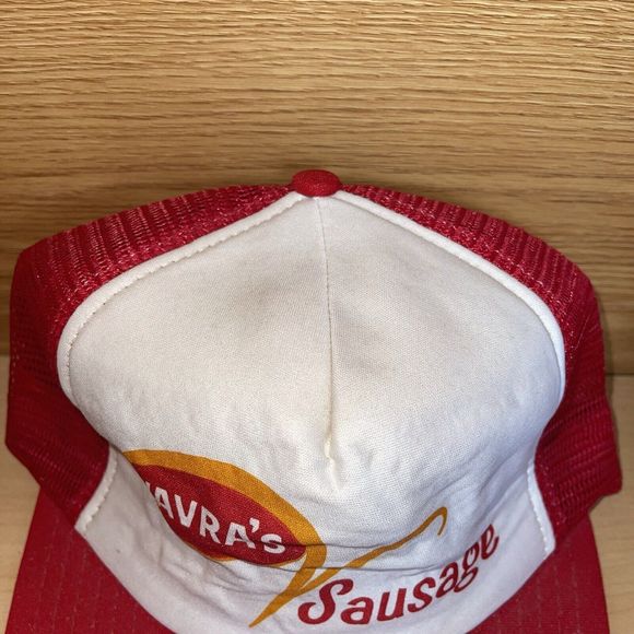 Vintage Vavras Sausage Kitchen Nebraska Foam Mesh Snapback Trucker Hat Cap - Picture 4 of 9
